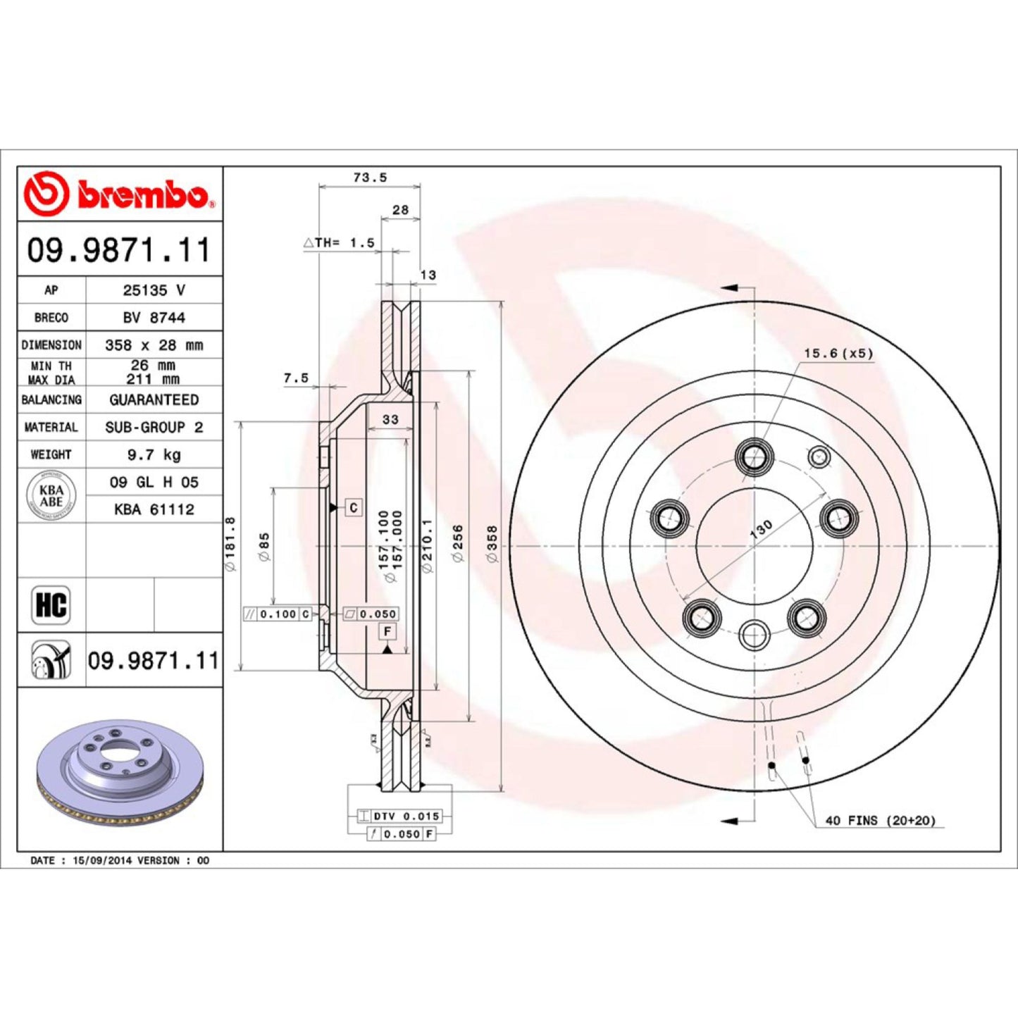 Disco De Freno Trasero Para Volkswagen Touareg 2004-2010