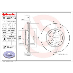 Disco De Freno Delantero Para Honda Cr-V 2005-2006
