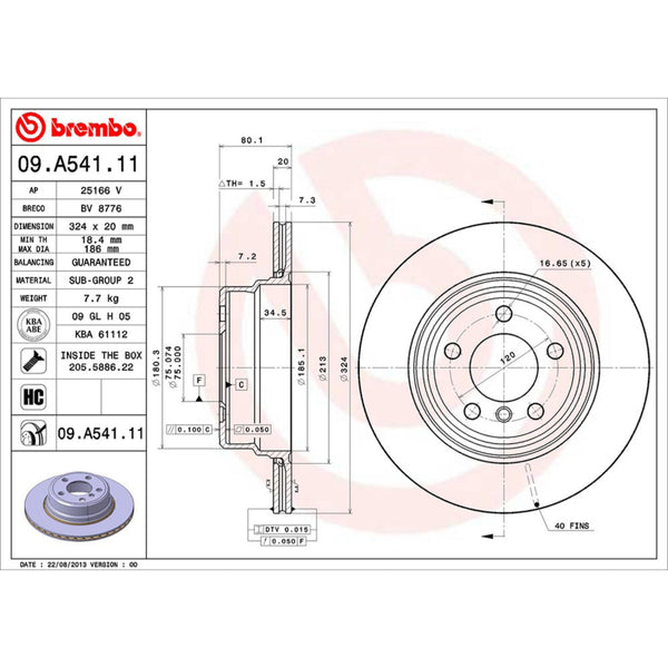 Disco De Freno Trasero Para Bmw X5 2002-2006