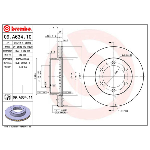 Disco De Freno Delantero Para Toyota Hilux 2004-2016