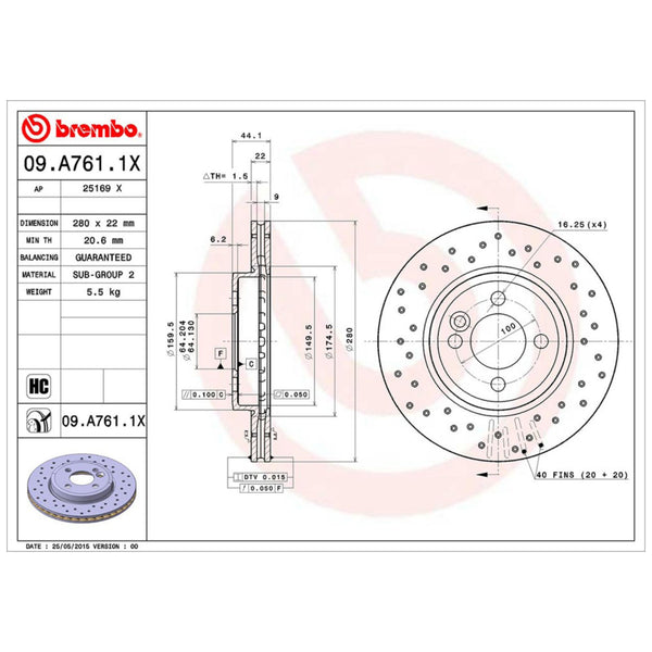 Disco De Freno Delantero Para Mini Cooper 2007-2015