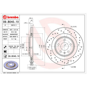 Disco De Freno Trasero Para Audi Q5 2009-2013