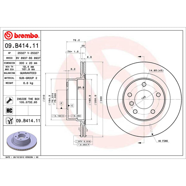 Disco De Freno Trasero Para Bmw 125I 2008-2013