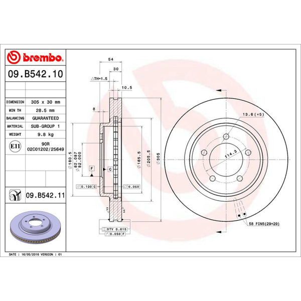 Disco De Freno Delantero Para Ford Explorer 2006-2010