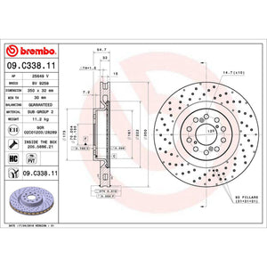 Disco De Freno Delantero Para Honda Civic 2017-2018