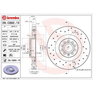 Disco De Freno Delantero Para Volkswagen Passat 2006-2010