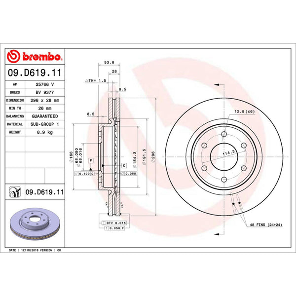 Disco De Freno Delantero Para Nissan Np300 2016-2019