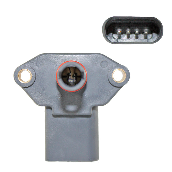 Sensor MAP P/ Volkswagen Pointer 1998-2009 L4 1.8L SOHC Naturalmente Aspirado
