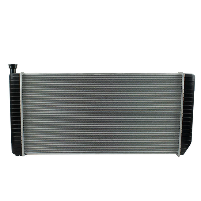 Radiador Automotriz Cadillac Chevrolet Escalade BLAZER,SILVERADO SPORT,C1500,2500 CHEYENNE T/M 99-00 32mm y 56mm Tubo Soldado