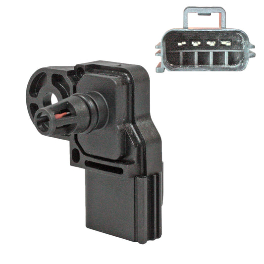 Sensor MAP P/ Ford Fiesta 1998-2001 L4 1.3L 8 Valvulas SOHC Naturalmente Aspirado FWD