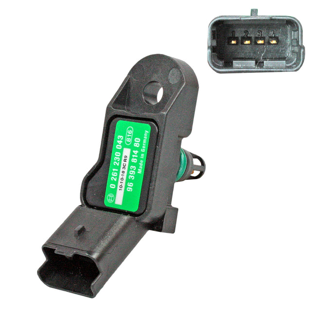 Sensor MAP P/ Peugeot 206 2000-2005 L4 1.4L SOHC Naturalmente Aspirado
