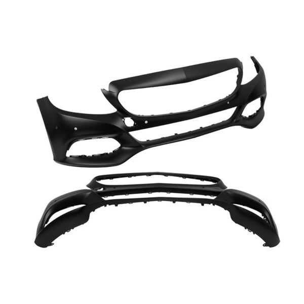 FASCIA DELANTERA MC CLASE C 16-18 P/PINTAR C/HOYO P/SENSOR C/HOYO P/CAMARA BASE/4MATIC L4/V6 4/6 CILINDROS 2.0/3.0 L 4 PUERTAS