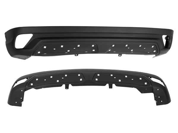 FASCIA TRASERA MT ECLIPSE CROSS 18-21 C/HOYOS P/MOLDURA GLS/GLX/LIMITED L4 4 CILINDROS 1.5L 5 PUERTAS INFERIOR