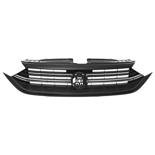 Parrilla Superior Negra Cromada Jetta 2022-2024
