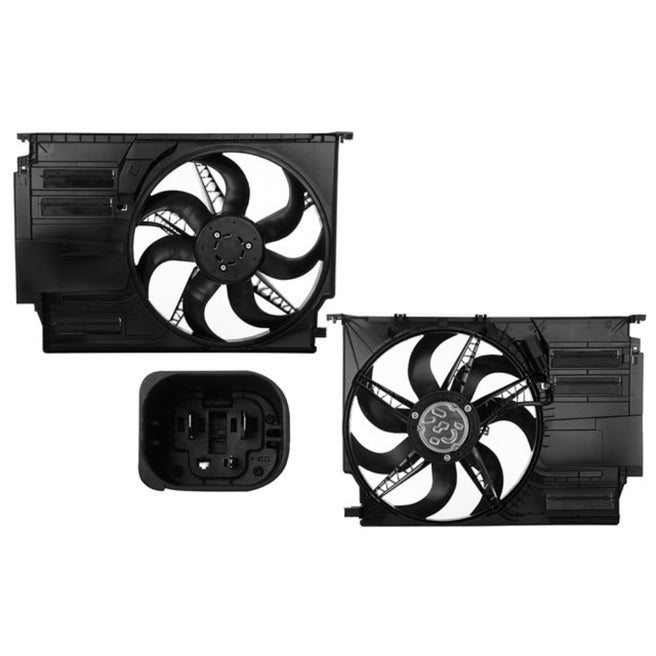 Motoventilador de Radiador Sencillo para BMW X1 2017-2023 L4 2.0L Completo 3 Pines