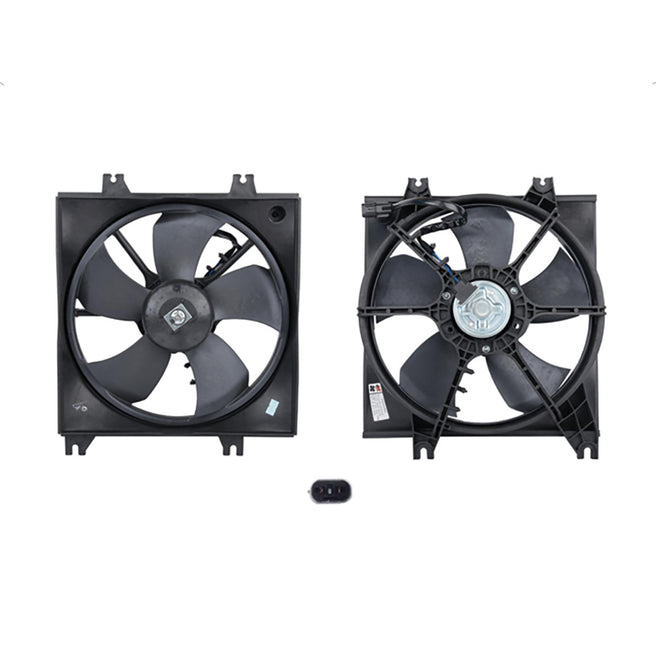 Motoventilador de Radiador Sencillo para Dodge Verna 2004-2006 L4 1.5L L4 1.6L Completo 2 Pines