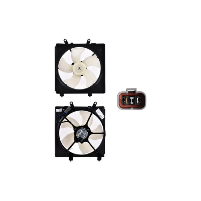 Motoventilador de Radiador Sencillo para Honda Civic 2001-2005 L4 1.7L Completo 2 Pines