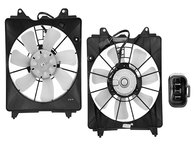 Motoventilador de Aire Acondicionado Sencillo para Honda Civic 2006-2011 L4 1.3L Completo 2 Pines