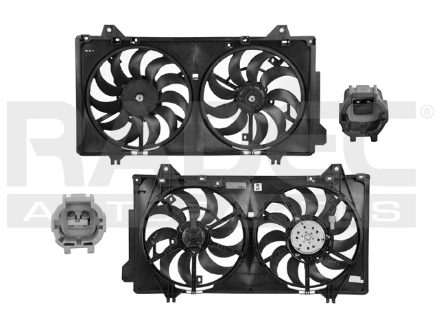 MOTOVENTILADOR MZ 3 14-18 L4 2.0, 2.5 LTS DOBLE COMPLETO 2 Y 2 PINES KS