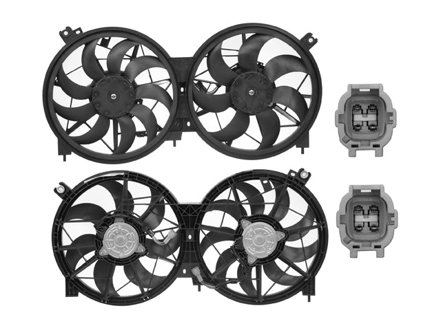 MOTOVENTILADOR NS MURANO 15-21 V6 3.5L DOBLE COMPLETO 4 Y 4 PINES TY