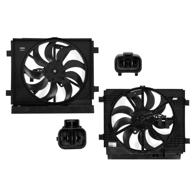 Motoventilador de Radiador Sencillo para Nissan Sentra 2017-2019 L4 1.6L Completo 2+2 Pines