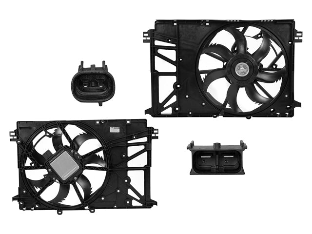 MOTOVENTILADOR TY CAMRY 18-24 L4 2.5L HYBRID P/RAD SENCILLO COMPLETO 2 Y 2 PINES KF