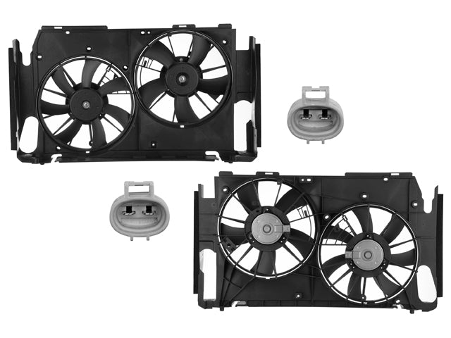 MOTOVENTILADOR TY RAV 4 06-12 L4 2.4, 2.5L DOBLE COMPLETO 2 Y 2 PINES KF/CN