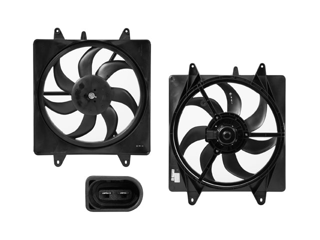 MOTOVENTILADOR VW GOL 09-17 L4 1.6L P/RAD SENCILLO COMPLETO 2 PINES KS