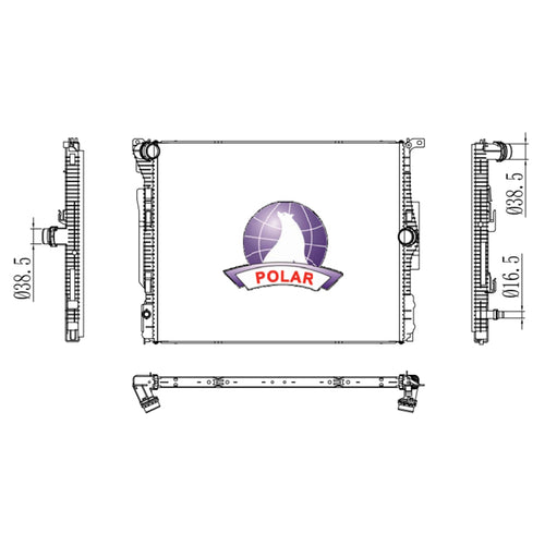 Radiador Serie 3 Manual 2016-2018 Polar
