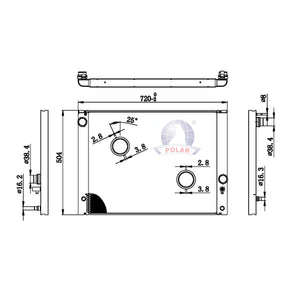 Radiador 525I Manual 2006-2010 Polar