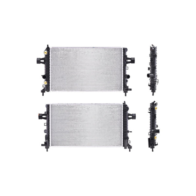 Radiador Cv Astra 04-08 L4 1.8/2.0/2.4 Lts C/S Aa Aut 23 5/8X14X16Mm Alum Sold Polar