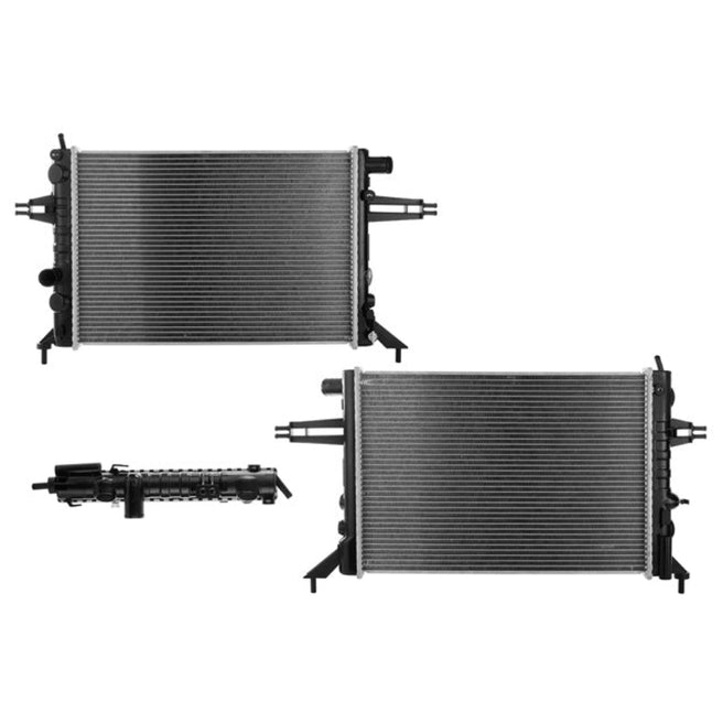 Radiador Cv Astra/Zafira 98-06 L4 1.8 Lts Std C/S Aa 21 1/4X14 6/7X23Mm Alum Sold Polar