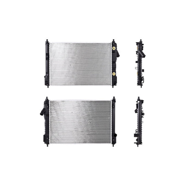 Radiador Cv Aveo 08-18/Pt G3 07-10 L4 1.6 Lts Con Enfriador Atras C/S Aa Aut 23 5/8X16 1/2X26Mm Alum Sold Polar