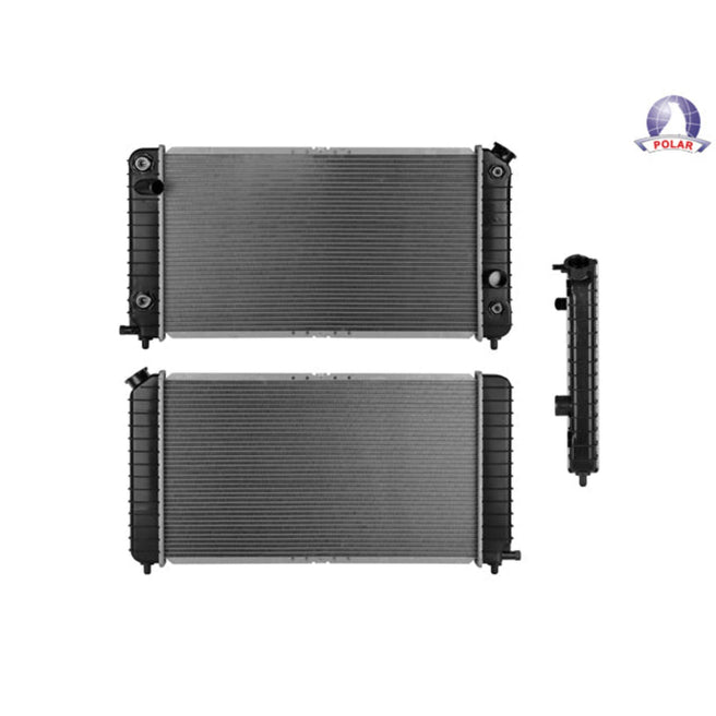 Radiador Cv Blazer 94-95 V6 4.3 Lts Doble Enfriador De Aceite Aut 26 2/9X14 7/8X32Mm Alum Sold Polar