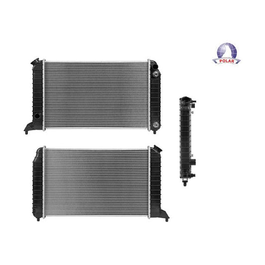 Radiador Cv Blazer 95-98 L4 2.2 Lts C/S Aa Aut 23 5/8X14 7/8X26Mm Alum Sold Polar