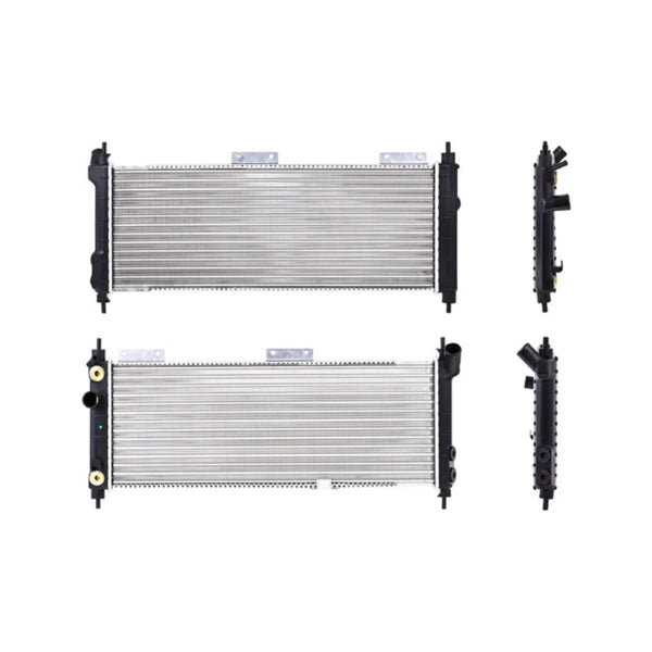Radiador Cv Chevy/Monza/Pick Up 94-12 L4 1.4/1.6 Lts Largo C/Aa Aut 26 7/9X10 1/2X34Mm Alum Mec Polar