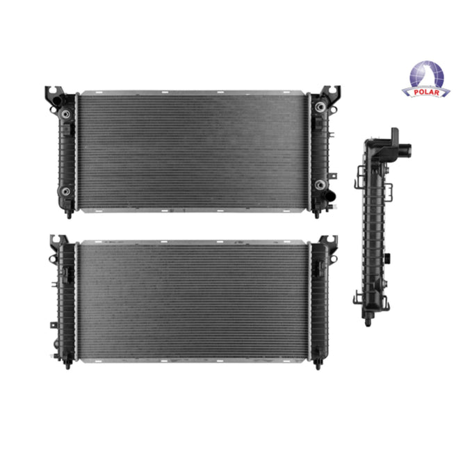 Radiador Cv Silverado 14-18 V6 4.3 V8, 5.3, 6.2 Lts C/S Aa Aut Enfriador De Motor Lado Derecho 34X16 6/7X22Mm Alum Sold Polar