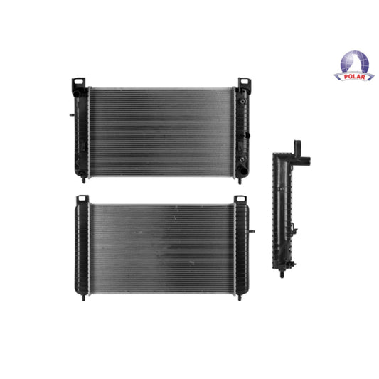 Radiador Cv Silverado/Cheyenne/Sonora/Suburban/Tahoe/Sierra/Yukon 99-13 V8 4.8, 5.3, 6.0 Lts Aut C/S Aa C/Conectores 28 1/4X17 1/4X26Mm Alum Sold Polar
