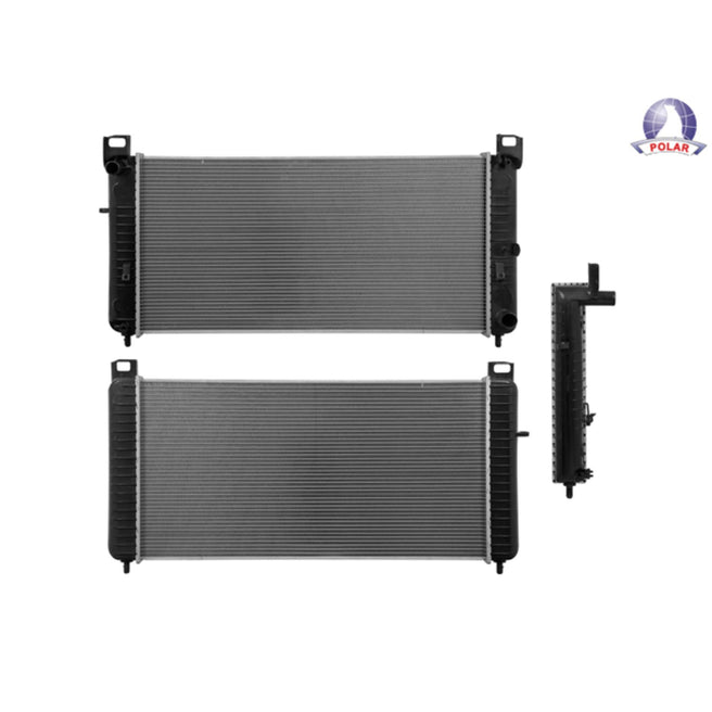 Radiador Cv Silverado/Suburban/Sierra/Avalanche/Cheyenne/Sonora 99-13 V6 4.8/V8 5.3, 6.0, 6.2, 6.5 Lts Std C/S Aa 34X17 1/4X32Mm Alum Sold Polar