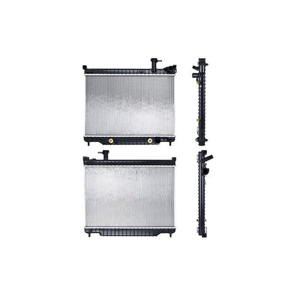 Radiador Cv Trail Blazer/Envoy/Rainier/Ascender 03-09 V8 5.3, 6.0 Lts C/Aa Aut 18 1/9X26 2/7X26Mm Alum Sold Polar