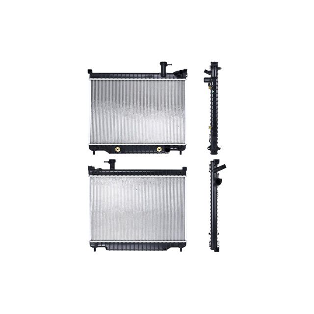 Radiador Cv Trail Blazer/Envoy/Rainier/Ascender 03-09 V8 5.3, 6.0 Lts C/Aa Aut 18 1/9X26 2/7X26Mm Alum Sold Polar