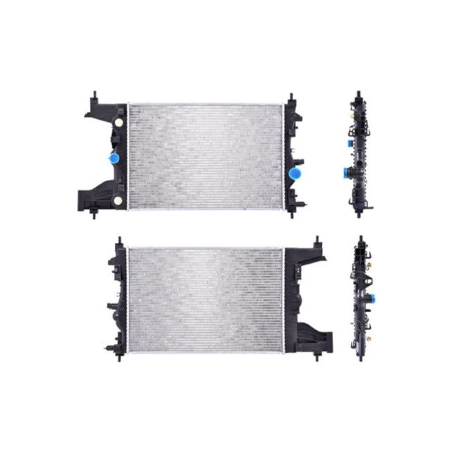 Radiador para Chevrolet Cruze 2010-2014 L4 1.8, 2.0 L Automática con/sin A/C 22 5/6X14 7/8X16Mm Alum Sold Nac