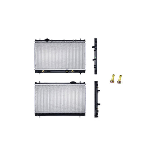 Radiador Dg Neon 02-04 (Enfriador De Aceite Largo) L4 2.0 Lts C/Aa Aut 13 7/9X25 1/8X16Mm Alum Sold Polar