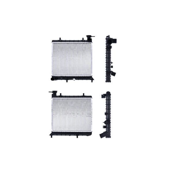 Radiador Dg Verna 04-06 L4 1.5,1.6 Lts C/S Aa Std Corto 13 1/5X11 3/4X16Mm Alum Sold Polar