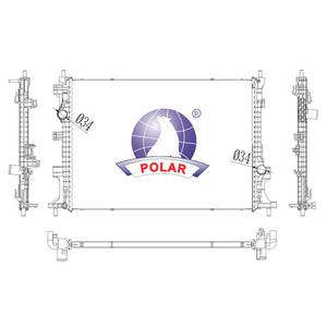 Radiador 22mm Bronco Manual 2021-2024 Polar