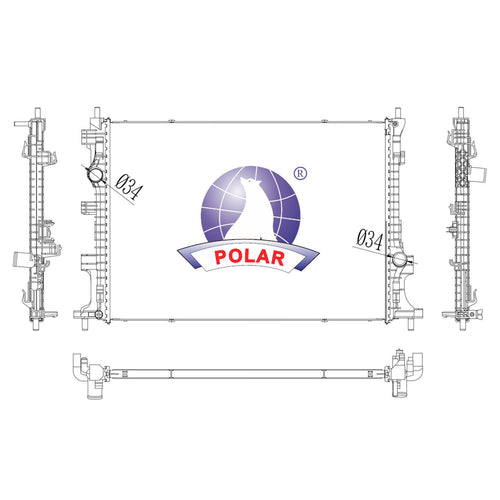 Radiador 22mm Bronco Manual 2021-2024 Polar