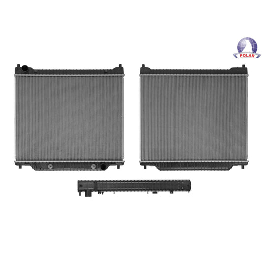Radiador Fd Econoline 97-02 V6 4.2/V8 4.6 Lts Aut C/S Aa 23 5/8X29 4/9X32Mm Alum Sold Polar