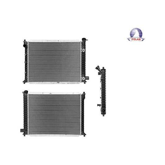 Radiador Fd Escort 91-02 L4 1.8, 1.9, 2.0 Lts Aut S/Aa 21 2/3X16 4/5X26Mm Alum Sold Polar