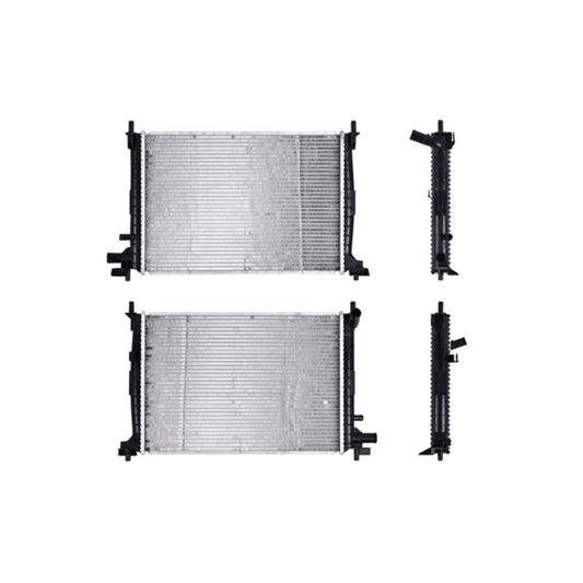 Radiador Fd Fiesta 96-06 L4 1.3 Lts C/Aa Std 19 2/3X14 1/5X16Mm Alum Sold Polar