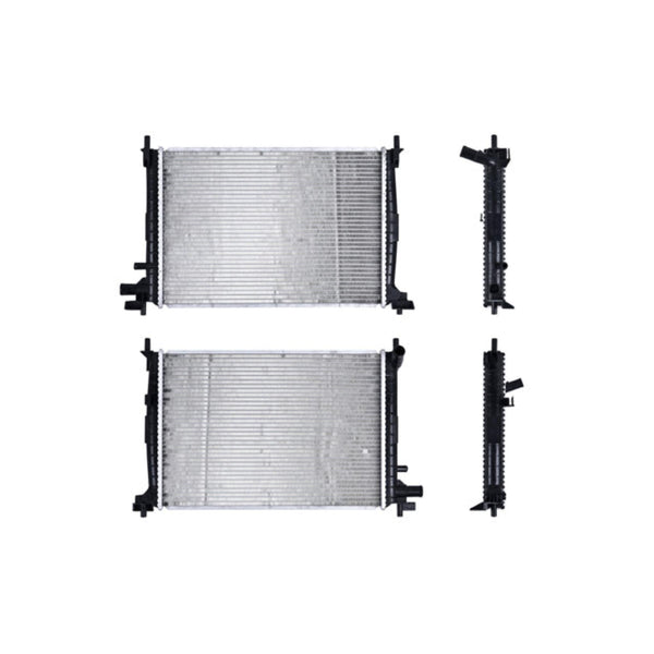 Radiador Fd Fiesta 96-06 L4 1.3 Lts C/Aa Std 19 2/3X14 1/5X16Mm Alum Sold Polar